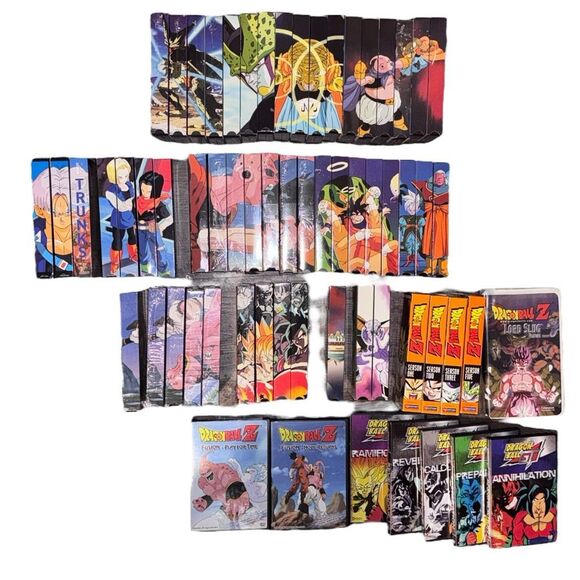 Dragon Ball Z Uncut VHS Tapes / Huge Lot VHS Collection & Movies /DVDs Seasons 1 - Picture 4 of 16